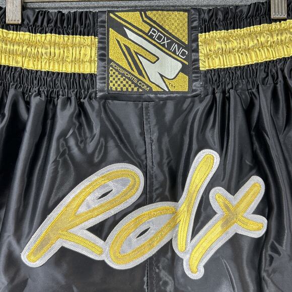 NEW RDX Beyond Fighting MMA Boxing Shorts XXXL Black Gold White Kickboxing - Picture 2 of 16